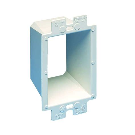 duplex electrical box extender|pvc box extender.